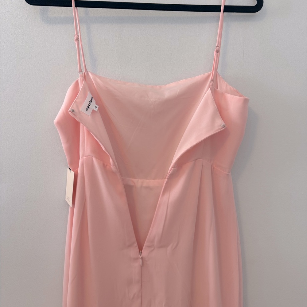 NWT Superdown X Revolve Addison Maxi Dress in Blush Pink - XS - Picture 10 of 13